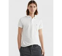 Tommy Hilfiger Men’s Short Sleeve 1985 Slim Fit Polo Shirt, White (White), XL