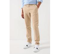 Tommy Hilfiger Core Denton Essential Twill Chino Trousers, Khaki, Size 40, Inside Leg Regular, Men Khaki