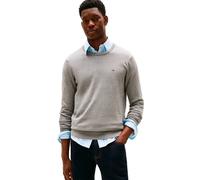 Tommy Hilfiger Men’s Essential Cotton Crew Neck Jumper, Grey (Medium Grey Heather), XS