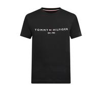 Tommy Hilfiger Core Logo T-Shirt Jet Black Mens Short Sleeve Cotton Classic