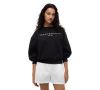 Tommy Hilfiger Women's CORP LOGO MDRN SWTSRT WW0WW47831 Pullover Sweatshirt, BLACK (Black), XL