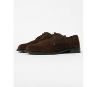 Tommy Hilfiger Men’s Suede Corporate Derby Shoes, Brown (Cocoa), 10.5