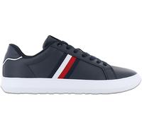 Tommy Hilfiger Corporate Leather Cup Stripes Men's Shoes Blue FM0FM04732DW5