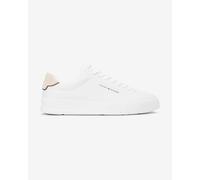 Tommy Hilfiger Court Leather Detail Shoes White Beige - 43