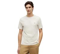 Tommy Hilfiger Men’s Short Sleeve Round Neck Seasonal Solid T-Shirt, Off-White (Newsprint), XL