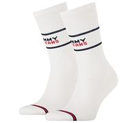 Tommy Hilfiger Crew Sock, White, 43/46 (Pack of 2)