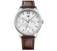 Tommy Hilfiger Damon 1791418 Men's Watch - 44mm White Dial Leather