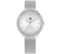 Tommy Hilfiger Three Hand Quartz Movement Watch for Women with Silver Stainless Steel Mesh Bracelet - 1782698
