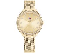 Tommy Hilfiger Three Hand Quartz Movement Watch for Women with Gold Colored Stainless Steel Mesh Bracelet - 1782699