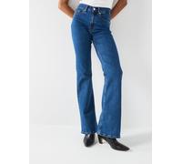 Tommy Hilfiger Denim Flared Stretch Jeans, Blue, Size 32, Inside Leg 32, Women Blue