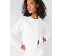 Tommy Hilfiger Denim Jacket, White, Size 44, Women White