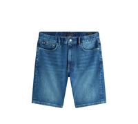 Tommy Hilfiger Denton faded straight-leg logo-patch denim shorts - Blue 31-32-33-34-36-38-40