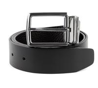 TOMMY HILFIGER Denton Leather Belt Reversible 3.5 W80 Testa Di Moro/Black - shortenable