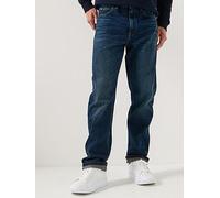 Tommy Hilfiger Dover Regular Straight Fit Jeans, Dark Wash, Size 36, Inside Leg Regular, Men Dark Wash