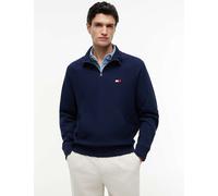Tommy Hilfiger Elevated Pure Cotton Half Zip Sweatshirt Navy