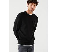 Tommy Hilfiger Men's Essential Cotton Crew Neck Mw0mw14748 Pullover Sweater, Black (Black), 3XL Plus