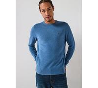 Tommy Hilfiger Essential Cotton Crew Neck Knitted Jumper - Blue, Blue, Size S, Men Blue