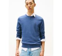 Tommy Hilfiger Essential Cotton Crew Neck Mens Sweatshirt - Aegean Sea Heather - Aegean Sea Heather - M