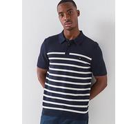 Tommy Hilfiger Men's Essential Cotton Knitted Polo MW0MW37396 Other Sweaters, Blue, L