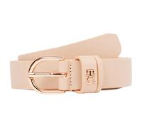 Tommy Hilfiger Women’s 2.5 cm Essential Effortless Leather Belt, Beige (Sugarcane), 31.5 inches