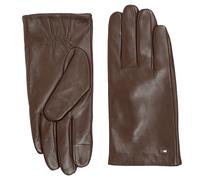 Tommy Hilfiger Essential Flag Gloves AM0AM114820HD-S/M - Unisex - Quartz - Leather Brown S/M