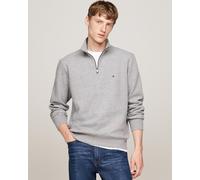 Men's Tommy Hilfiger Essential Fleece Mens Half Zip Sweatshirt - Grey - Size: 38/Regular