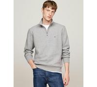 Men's Tommy Hilfiger Essential Fleece Mens Half Zip Sweatshirt - Grey - Size: 42/Regular