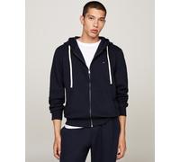 Men's Tommy Hilfiger Essential Fleece Mens Zip Hoodie - Blue/Black - Size: 40/Regular