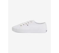 Tommy Hilfiger Women's Essential Nautical Vulcanised Trainers, White (White), 5