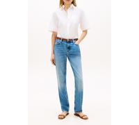 Tommy Hilfiger Women's Ess Poplin Ss Shirts Ww0ww48899 S/S Shirt (Pack of 1)