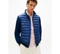 Tommy Hilfiger Essential RWB Mixed Media Mens Stand Collar Jacket - Carbon Navy - Carbon Navy - M