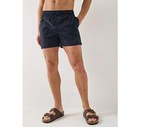 Tommy Hilfiger Men’s Medium Drawstring Swim Shorts with Logo, Blue (Desert Sky), M