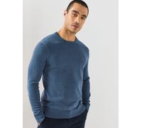 Tommy Hilfiger Essential Ssnl Cotton Crew Neck Knitted Jumper, Blue, Size Xl, Men Blue