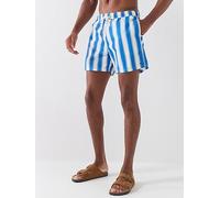 Tommy Hilfiger Essential Striped Medium Swim Shorts, Blue, Size Xl, Men Blue