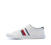 Tommy Hilfiger Essential Stripes Detail Sneaker, mens Essential Stripes Detail Sneaker Low-Top Sneakers, White (White Ybs), 10 UK (44 EU)