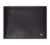 Tommy Hilfiger Eton Flap And Coin Pocket Leather Wallet Black Man