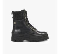 Tommy Hilfiger FEMININE FELT LACE UPIE Womens Boots Black - UK 6.5