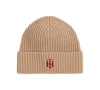 Tommy Hilfiger Feminine Prep Beanie AW0AW14032GW8 - Unisex - Acryl Beige