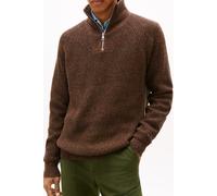 Tommy Hilfiger Fisherman Rib Zip Sweater Highland Khaki size M | Sweaters Outlet | Men | Brown M