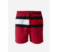 Tommy Hilfiger Flag Band Mens Drawstring Swimming Shorts - Raspberry Juice - Raspberry Juice - M