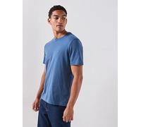 Tommy Hilfiger Flag Embroidery Crew Neck T-Shirt, Blue, Size Xl, Men Blue