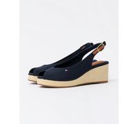 Tommy Hilfiger Flag Mid Wedge Womens Espadrille - Space Blue - UK6 EU39 US8