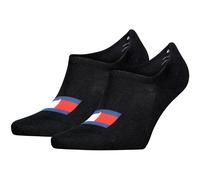 Tommy Hilfiger Footie Socks, Black, 35/38 (Pack of 2)