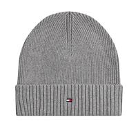 Tommy Hilfiger Flag Pima Beanie AM0AM12796PKH - Man - Cotton Grey