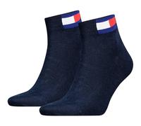 Tommy Hilfiger Unisex Quarter Socks, Navy, 6-8 UK