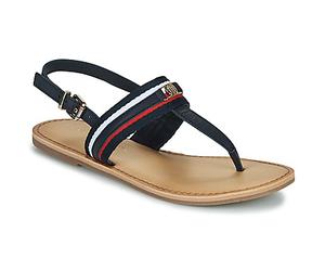 Tommy Hilfiger Flat sandals CORPORATE WEBBING FLAT SANDAL in Marine 6.5