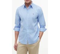Tommy Hilfiger Men's Flex Poplin Gingham Shirt MW0MW43319 L/S Shirt, Blue (Blue Spell/Check), S