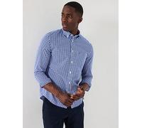 Tommy Hilfiger Flex Poplin Gingham Shirt - Blue, Blue, Size Xl, Men Blue