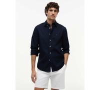 Tommy Hilfiger Flex Regular Fit Pure Cotton Oxford Shirt Navy