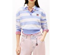 Tommy Hilfiger Fluffy Polo Sweater Periwinkle Dust/multi Stripe size M | Poloshirts Outlet | Women | Blue M